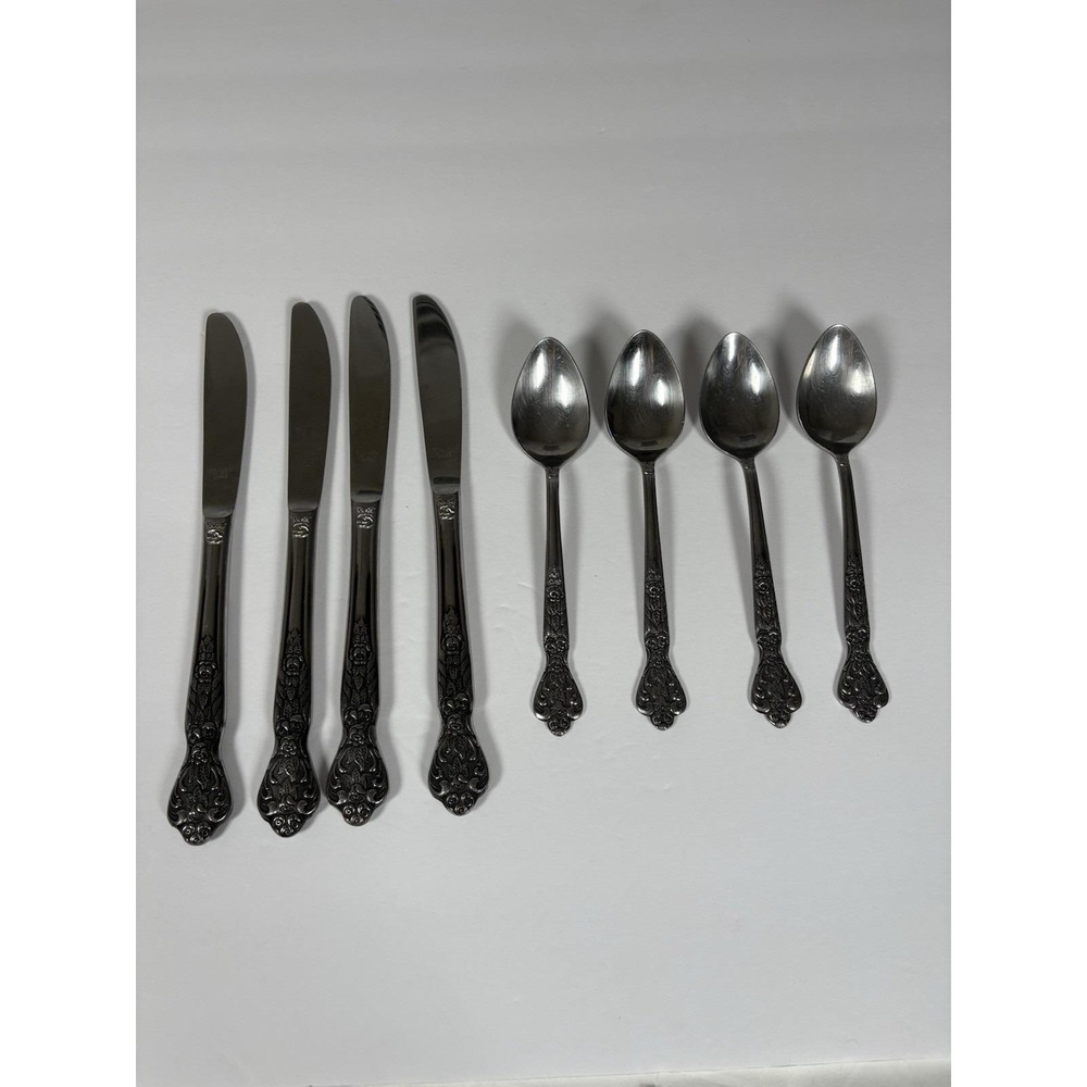 Versailles by MSI Japan Vintage Stainless Steel Flatware Lot 8 Knives Spoons